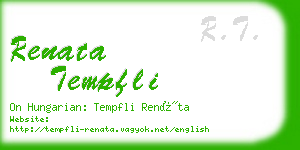 renata tempfli business card